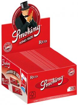 Smoking Red King Size, 50 Heftchen 33 Blatt(108x52mm) im 50er Dsp.